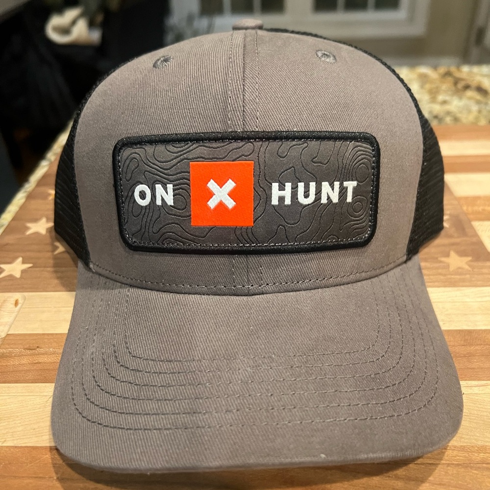 OnX Hunt Gray and Black Cap